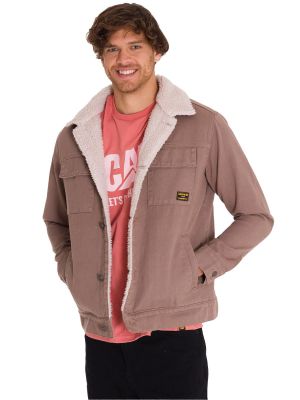 Chaqueta Sherpa Lined Work Unisex Taupe
