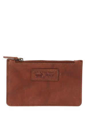 Billetera Cuero Café Aq Andrew Cardzip Unisex
