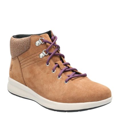 Botin Cuero Mujer Spinal Lace Boot Café