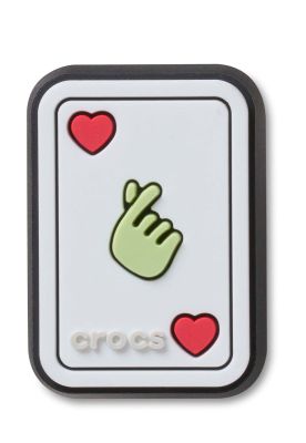 Jibbitz Carta de Corazón Blanco