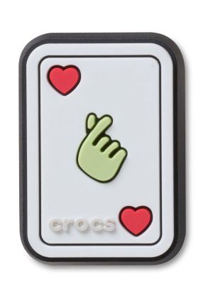 Jibbitz Carta de Corazón Blanco