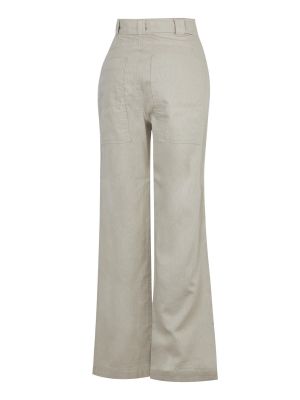 Imagen 2 del producto Pantalón Algodón Orgánico Beige Flip Mujer 