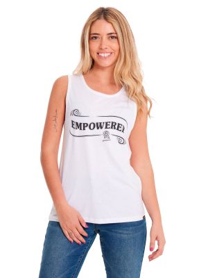 Polera Sin Manga Mujer Graphic Tank 1 Blanco