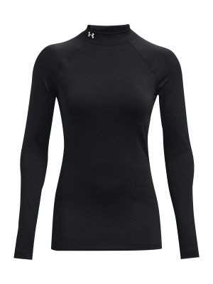 Primera Capa Coldgear Negro Underarmour Mock Para Mujer