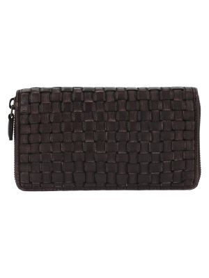 Imagen 2 del producto Billetera Cuero Mujer Ws Braid Ziparound Café