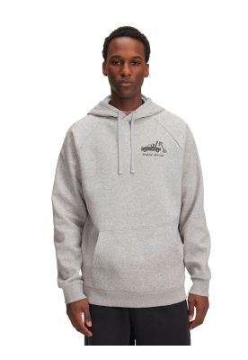 Polerón Lifestyle  hombre Rival Fleece HBR Logo gris