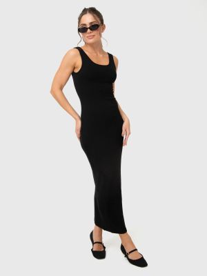 Vestido Mujer Long Cotton Negro