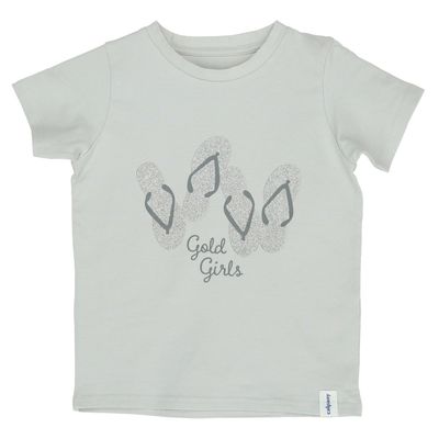 Polera M/C Niña Flip Flop Gris
