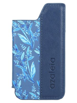 Tarjetero Phone Card Leaf Mujer Azul