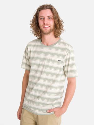 Polera m/c Hombre Stripe Gris