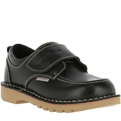 Zapato Niña Cuero Spring Velcro Ii Negro
