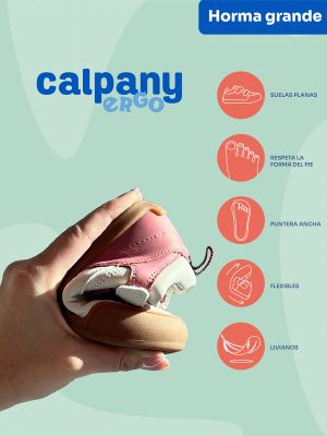 Imagen 2 del producto Zapatilla Cuero Ergonómica Nina Kansas Rosado