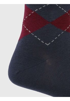 Imagen 2 del producto Calcetín Algodón Hombre C Cuff Argyle Azul