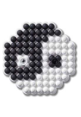 Jibbitz Crocs Ying Y Yang Con Cuentas Negro