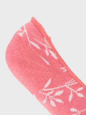 Imagen 2 del producto Calcetin Algodón Mujer Inv M Hojas Rosado