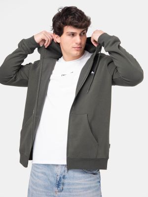 Poleron Hombre Emblem Full Zip Verde