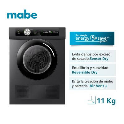 Imagen 2 del producto Secadora Carga Frontal Eléctrica 11 kg Gray Mabe SEM011VDCL0