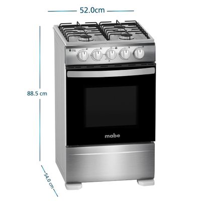 Imagen 2 del producto Cocina de Piso a Gas 51 cm Inox Mabe CMC20AXX-2