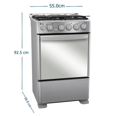 Imagen 2 del producto Cocina de Piso a Gas 55cm Inox Mabe CMC5560FX1