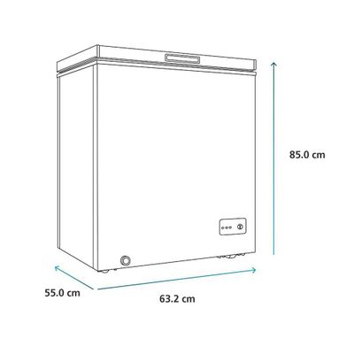 Imagen 2 del producto Freezer Horizontal 142 Lts Brutos Blanco Mabe Fdhm150by2