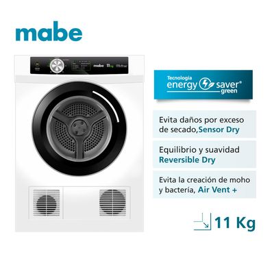 Imagen 2 del producto Secadora Carga Frontal Eléctrica 11kg Blanca Mabe SEM011VBCL0