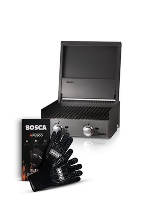 Pack Parrilla A Gas Bosca Block 500 + Guantes Parrillero
