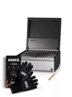 Pack Parrilla A Carbon Bosca Block 500 + Guantes Parrillero