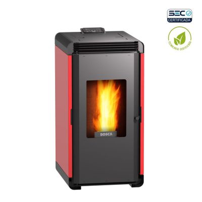 Imagen 2 del producto Calefactor A Pellet Hera+ Rojo Bosca