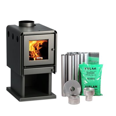 Pack Estufa a Leña Limit 480 + kit de instalación