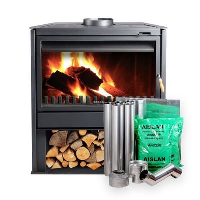 Chimenea Bosca freestanding 850 + Kit Instalacion