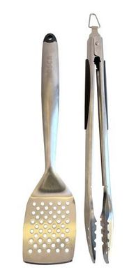 Set De Herramientas Para Asado, Espátula Y Pinzas Bosca