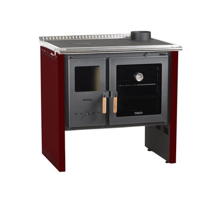 Imagen 2 del producto Pack Cocina a Leña Bosca Hestia 90 Burdeo+ Kit Base