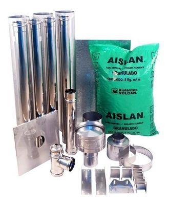 Kit Instalación Horizontal 80mm P/ Calef A Pellet Bosca