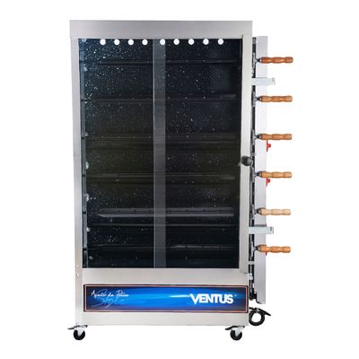 Ventus Asador de Pollos a Gas PR-634N 6 Espadas