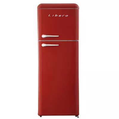 REFRIGERADOR RETRO FRIO DIRECTO 203 LTS LRT-210DFRR ROJO