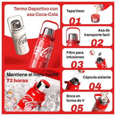 Imagen 2 del producto Botella Térmica GERM x Coca-Cola 1200 ml Trébol Rojo