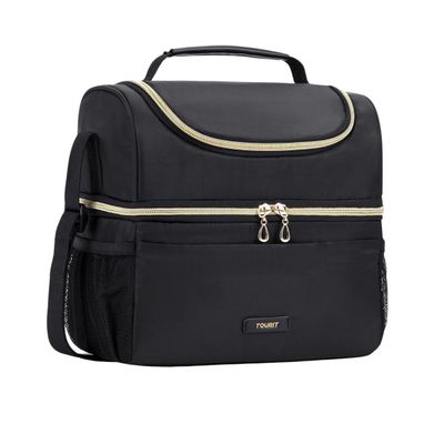 Tourit Lonchera Térmica de Doble Compartimiento 9L- Negro