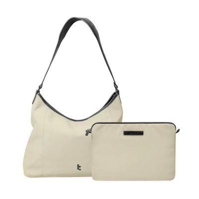 Tomtoc Bolso Tote Versatile-T28 + Funda Notebook 14"" - Beige