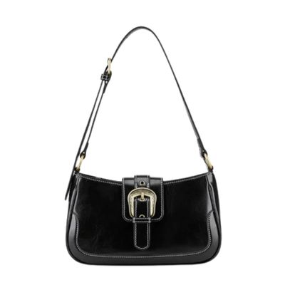 Ecosusi Cartera Vintage Alison de Uso Diario - Negro