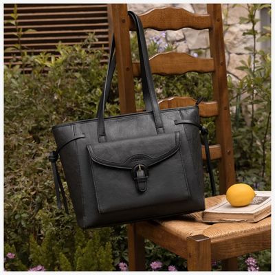Imagen 2 del producto Ecosusi Bolso Tote Evelina de Papel Lavable 14L para 13"" Negro