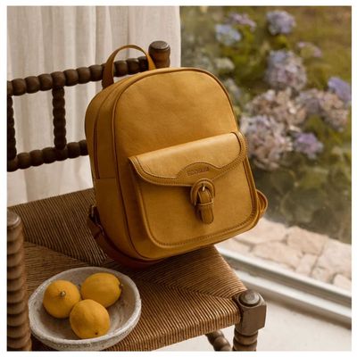 Imagen 2 del producto Ecosusi Mini Mochila Evelina de Papel Lavable Ecológico 11"" Ámbar