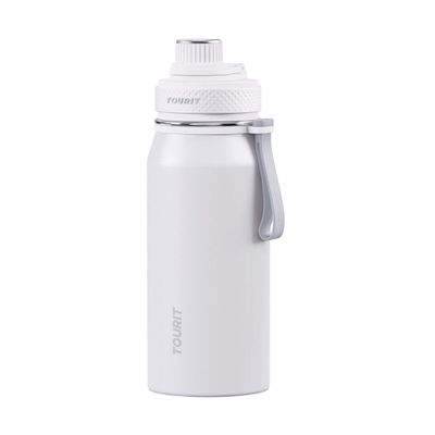 Tourit Botella de Agua Térmica Deportiva 32oz - Blanco