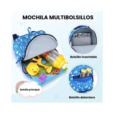 Imagen 2 del producto Mommore Mochila para Niños Lacy - Azul