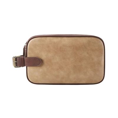 Ecosusi Neceser Grande Elena de Cuero Vegano - Beige Bronceado