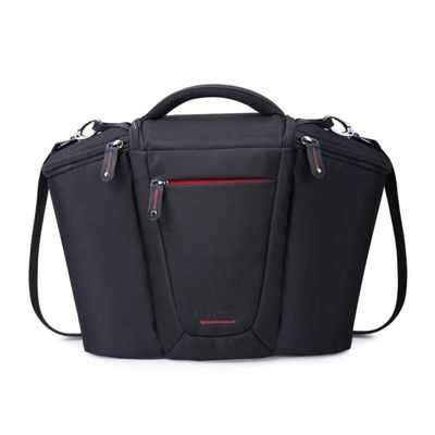 Bagsmart Bolso para Cámara Phoenix con Correa Ajustable Negro y Rojo