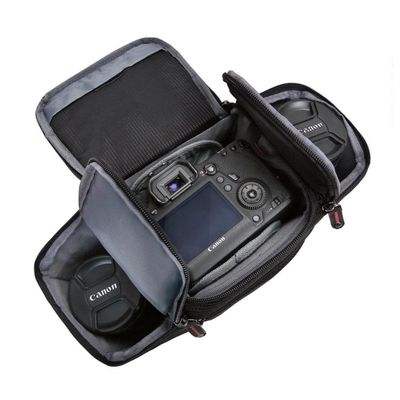 Imagen 2 del producto Bagsmart Bolso para Cámara Phoenix con Correa Ajustable Negro y Rojo