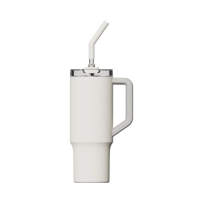 Imagen 1 del producto Xiaomi Botella de Agua con Bombilla Acero Inoxidable 1L - Blanco