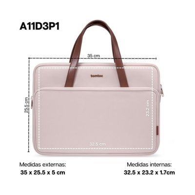 Imagen 2 del producto Tomtoc Maletín Versatile-A11 MacBook Pro 14"" M3/M2/M1 - Rosado