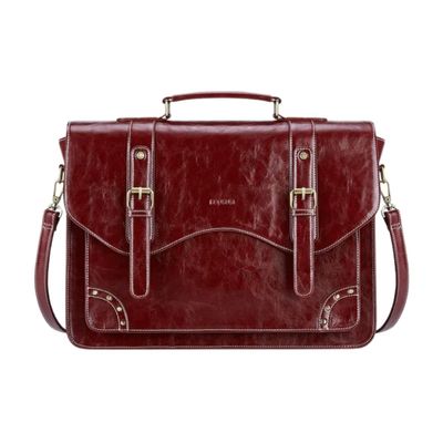 Ecosusi Maletín y Mochila Wilder con Remaches para notebook 15,6"" - Rojo Angola