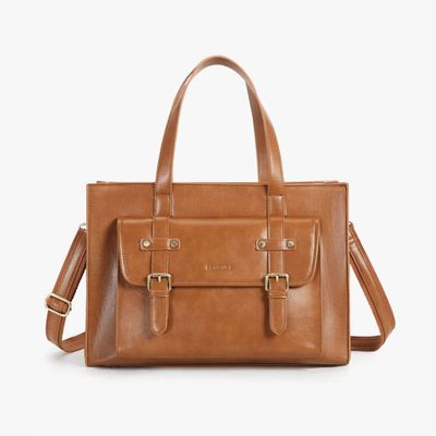 Ecosusi Bolso Tote Olivia para Notebook 15,6"" Marrón